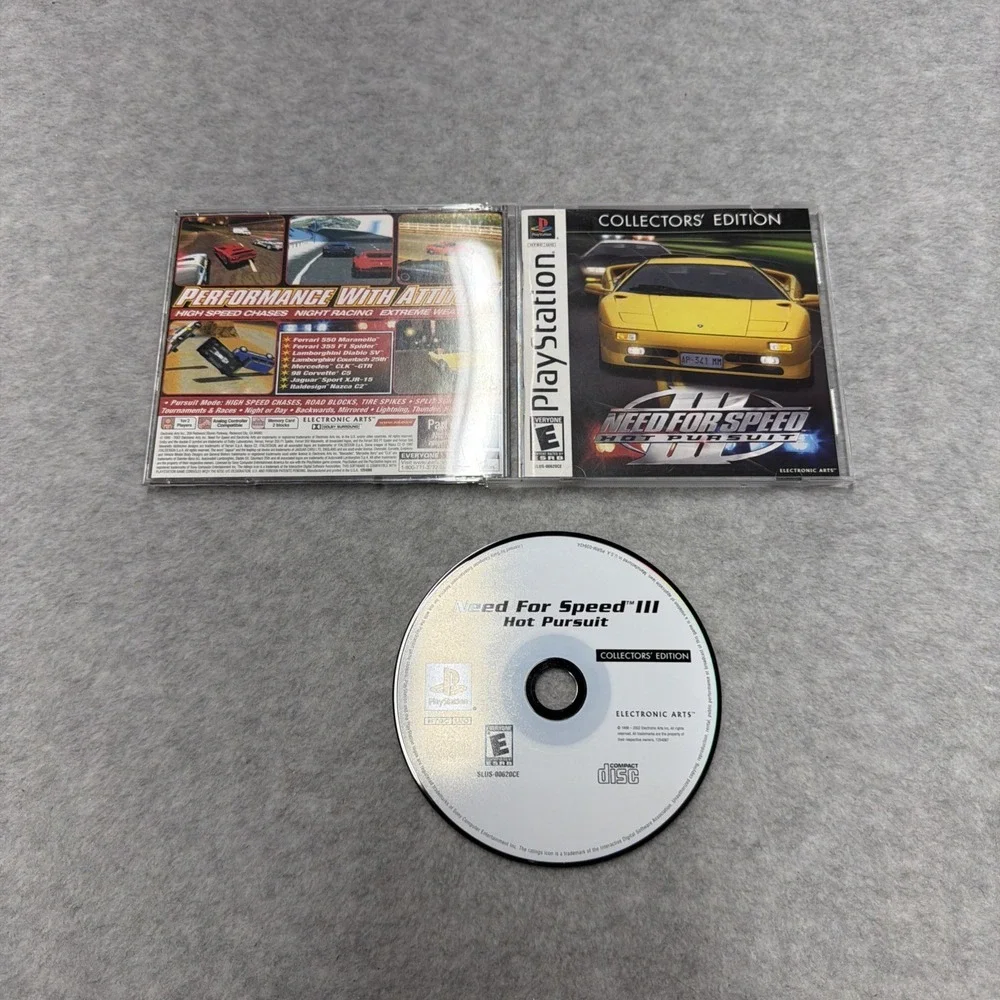 Need for Speed 3 Hot Pursuit Collectors Edition (Sony PS1) Complete W/ Reg Card